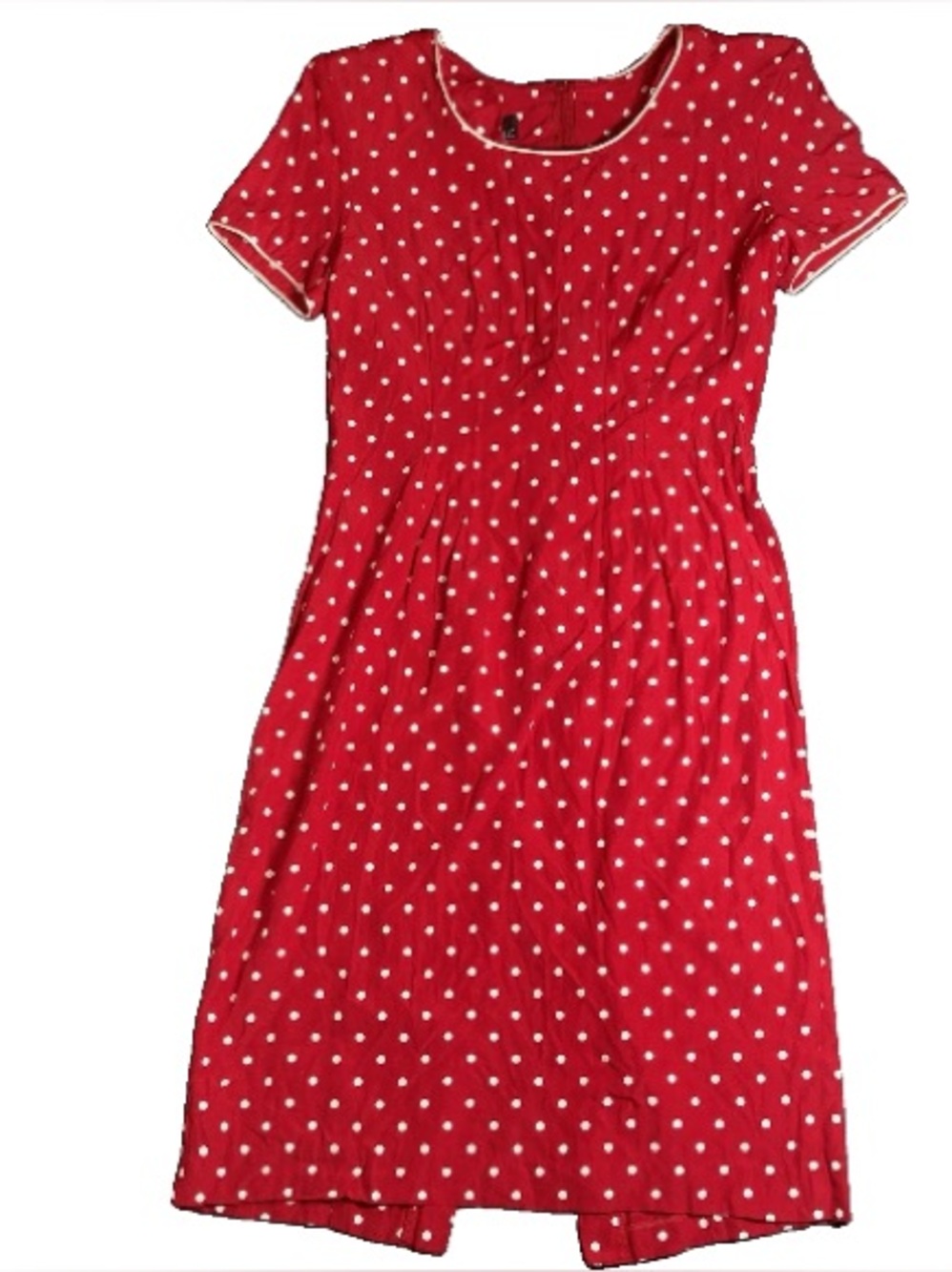 VTG 90's My Michelle Red With White Polka Dots Party Summer Mini Dress